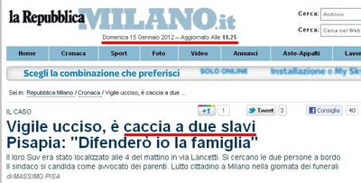 Articolo Repubblica 15 gennaio 2012