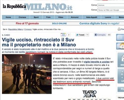 Articolo di Repubblica.it - 13 gennaio 2012