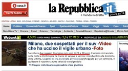 Homepage Repubblica.it - 13 gennaio 2012
