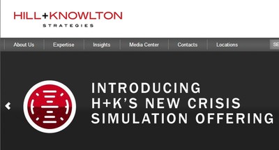 Homepage sito Hill & Knowlton