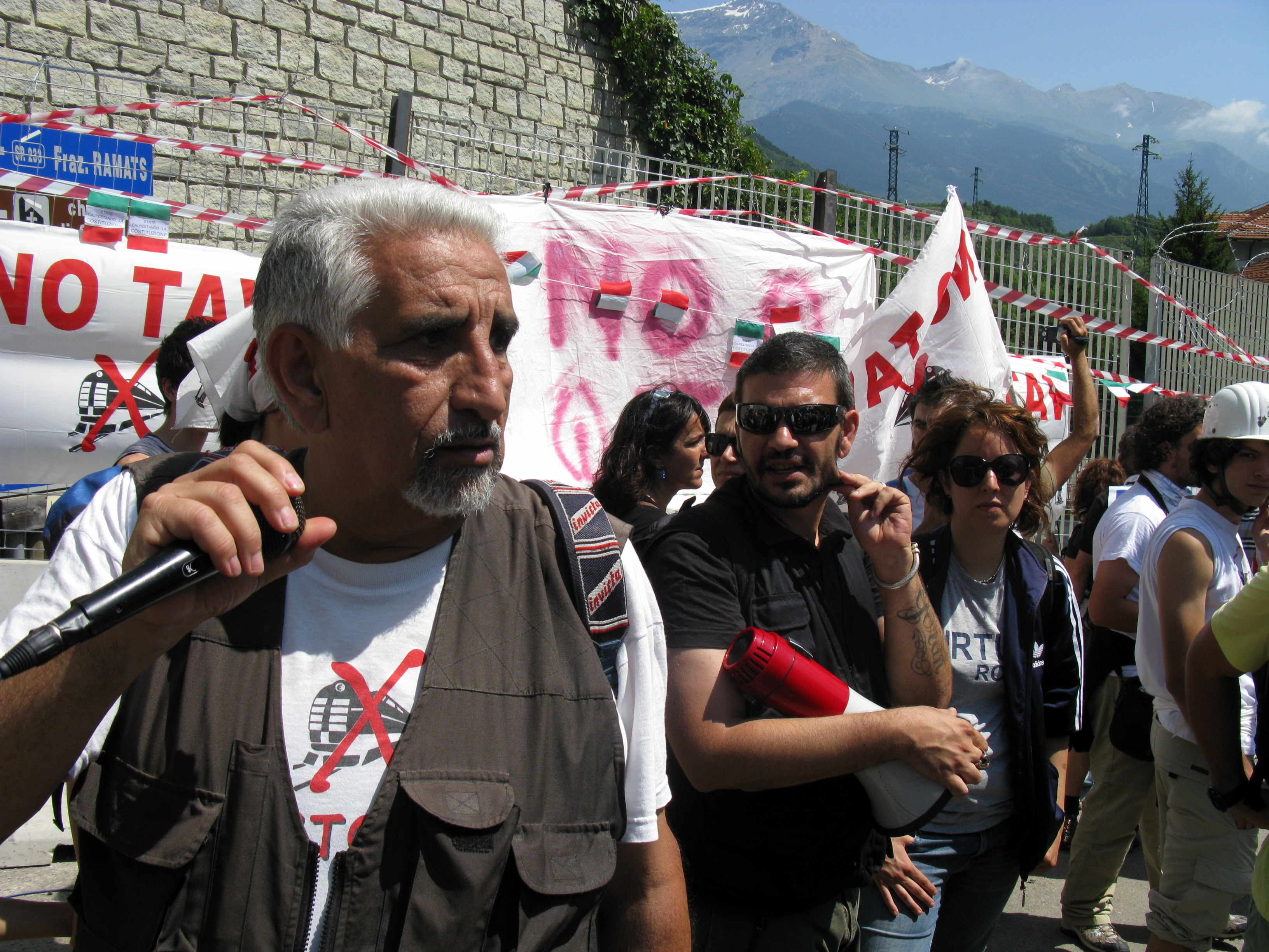 Alberto Perino, leader della protesta No-Tav