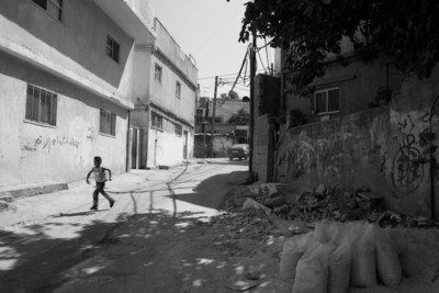 Palestina, campo rifugiati Al Jalazone (Ramallah). Vita quotidiana, luglio 2007.