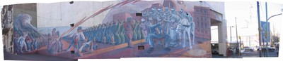 Un dipinto murale incontrato per le strade di Buenos Aires, dal titolo "Educacion o esclavitud"