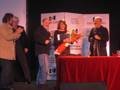 Da sinistra: Carlos Núñez Cortés, Carlos López Puccio, Marcus Mundstock, la giornalista Magdalena Ruiz Guiñazú e Daniel Rabinovich