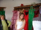 Scena da un “quasi” matrimonio. Una futura sposa sceglie il suo abito in una butik. Tra gli abiti da cerimonia se ne può notare uno rosso con l’aquila bifronte, simbolo nazionalista albanese - Prizren. 