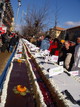 Prishtina, Kossovo. La torta dell'indipendenza da Guinness dei Primati. Febbraio 2008.