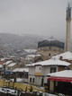 Prizren, Kossovo. Chiese e luoghi di culto ortodossi profanati dopo il 1999, protetti da filo spinato, alcuni in fase di restauro. Marzo 2008. 