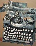 Una macchina per scrivere in cattiva salute