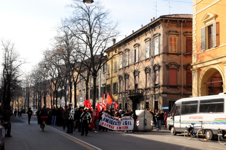 Primo marzo a Reggio Emilia: il corteo