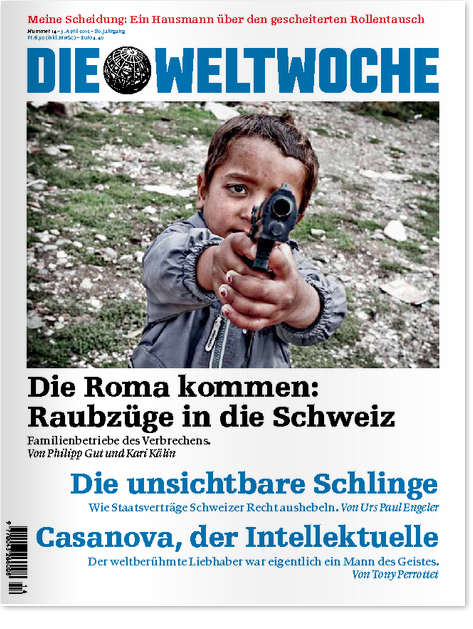 La copertina del settimanale svizzero Weltwoche 